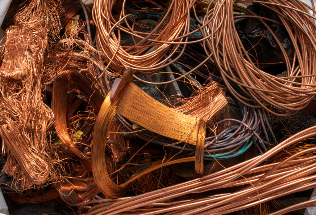 Electrical copper waste, copper waste for recycling