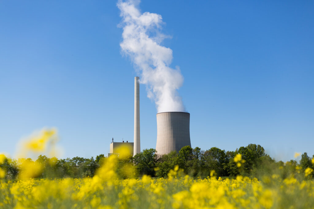 Coal-to-Clean: Wie innovative Finanzierungen den Rohstoffmarkt umkrempeln 4 Kohlekraftwerk, umringt von einem Rapsfeld